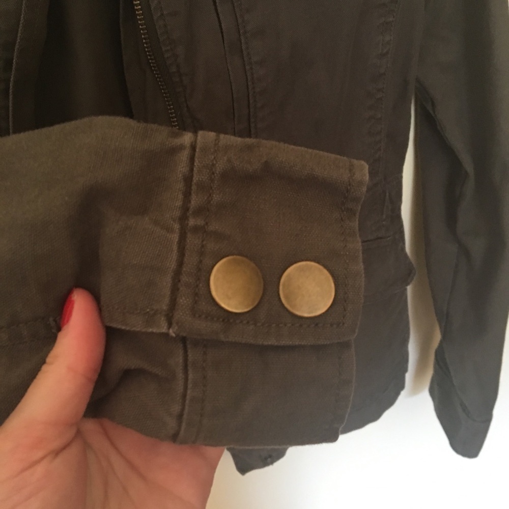 Loft Green Jacket Size Extra Small - image 6